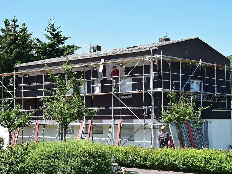 Renovierungsarbeiten am Pfarrhaus der Katholischen Kirchengemeinde Zierenberg